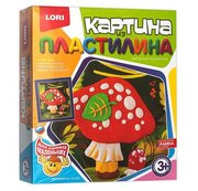 LORI Пластилин Картина из пластилина - Мухомор (Пк-002) фото