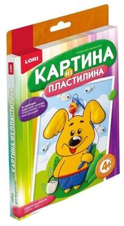 LORI Пластилин Картина из пластилина - Щенок-рыболов (Пз/Пл-001) фото