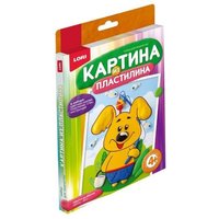 LORI Пластилин Картина из пластилина - Щенок-рыболов (Пз/Пл-001)