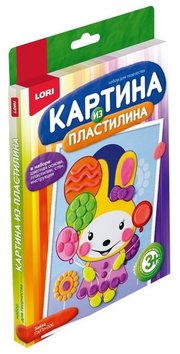 LORI Пластилин Картина из пластилина - Зайка (Пз/Пл-006) фото