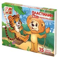 Луч Пластилин Zoo 15 цветов (20С1357-08)