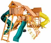 Playgarden Mega SkyFort с двумя игровыми домиками и переходом фото