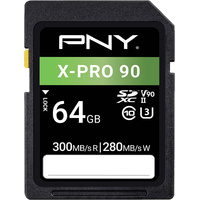 Pny X-PRO 90 Class 10 U3 V90 UHS-II SDXC