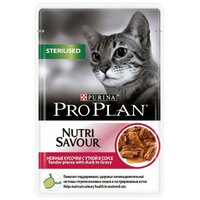 Pro Plan Nutrisavour, с уткой 85 г (кусочки в соусе)