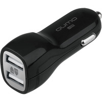 Qumo АЗУ 2USB 3A + microUSB Cable