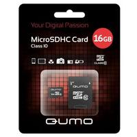 Qumo microSDHC class 10 16GB + SD adapter