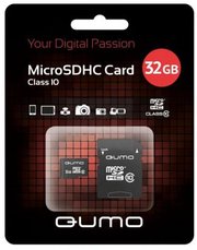 Qumo microSDHC class 10 UHS-I U1 32GB + SD adapter фото