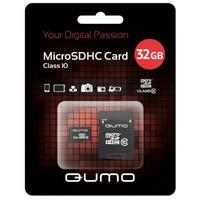 Qumo microSDHC class 10 UHS-I U1 32GB + SD adapter