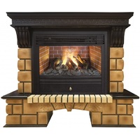 Real-Flame Stone Brick 26 3D Novara