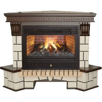 Real-Flame Stone Corner New 3D Novara