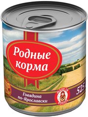 Rodnye Korma Adull Canned with Beef 0.525 kg фото