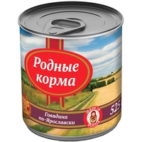 Rodnye Korma Adull Canned with Beef 0.525 kg