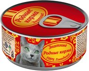 Rodnye Korma Adult Cat Canned with Beef 0.1 kg фото