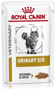 Royal Canin Urinary S/O, для лечения МКБ, с курицей (кусочки в желе) фото