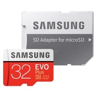 Samsung карта памяти microsd 32gb evo plus uhs-i sd адаптер mb-mc32ga/ru 580795