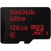 SanDisk Ultra microSDXC Class 10 UHS-I 48MB/s 128GB + SD adapter фото