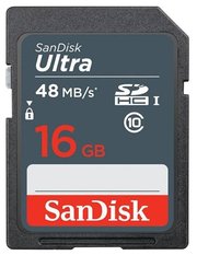 SanDisk Ultra SDHC Class 10 UHS-I 48MB/s 16GB фото