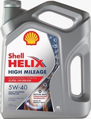 Shell Helix High Mileage 5W-40 4 л фото