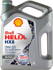 Shell Helix HX8 0W-20 4 л фото