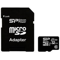 Silicon power ELITE microSDHC 32GB UHS Class 1 Class 10 + SD adapter