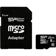 Silicon power Elite MicroSDHC UHS-1 8GB фото