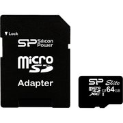 Silicon power Elite MicroSDXC UHS-1 64GB фото