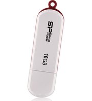 Silicon power Флешка USB LuxMini 320 16Гб, USB2.0, белый [sp016gbuf2320v1w] 571243 фото