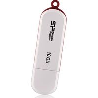 Silicon power Флешка USB LuxMini 320 16Гб, USB2.0, белый [sp016gbuf2320v1w] 571243