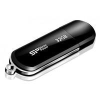 Silicon power Флешка USB LuxMini 322 32Гб, USB2.0, черный [sp032gbuf2322v1k] 571278