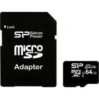 Silicon power карта памяти microsdhc 64gb class10 sp064gbstxbu1v10-sp w/adapter 580747