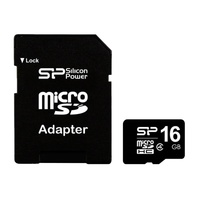 Silicon power micro SDHC Card 16GB Class 4 + SD adapter