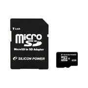 Silicon power micro SDHC Class10 4GB фото