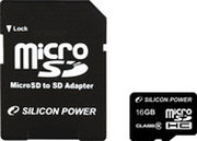 Silicon power microSDHC 16 Гб фото