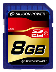 Silicon power SDHC Card 8GB Class 10 фото