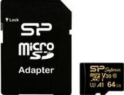 Silicon power Superior Golden A1 microSDXC SP064GBSTXDV3V1GSP 64GB фото