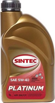 Sintec PLATINUM 5W-40 1 л фото