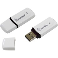 Smartbuy USB Flash Drive 8Gb - White SB8GBPN-W 571235