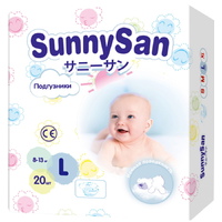 Sunnysan Diapers L / 20 pcs