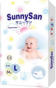 SunnySan Diapers L / 54 pcs фото