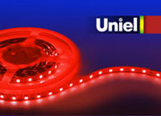 Uniel ULS-3528-60LED/m-8mm-IP20-DC12V-4,8W/m-5M-RED фото