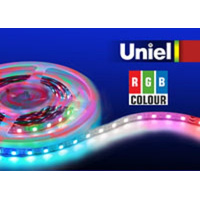 Uniel ULS-5050-60LED/m-10mm-IP20-DC24V-14,4W/m-5M-RGB