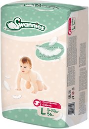 Swannies Diapers L / 56 pcs фото