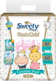 Sweety Pantz Gold M / 60 pcs фото