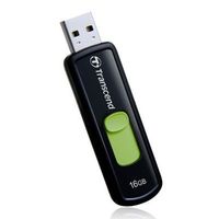 Transcend Флешка USB Jetflash 500 16Гб, USB2.0, черный и зеленый [ts16gjf500] 57120