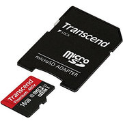 Transcend microSDHC Class 10 Premium UHS-I 400x with adapter 16GB фото