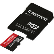 Transcend microSDHC Class 10 Premium UHS-I 400x with adapter 32GB фото