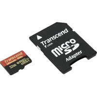 Transcend microSDHC Class 10 UHS-I 600x with SD Adapter 32GB