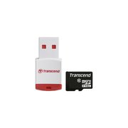 Transcend microSDHC Class 10 with P3 Card Reader 16GB фото