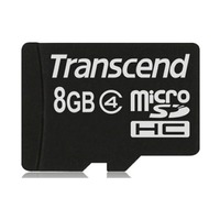 Transcend microSDHC Class 4 with SD Adapter 8GB