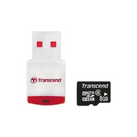 Transcend microSDHC Class 6 with P3 Card Reader 8GB